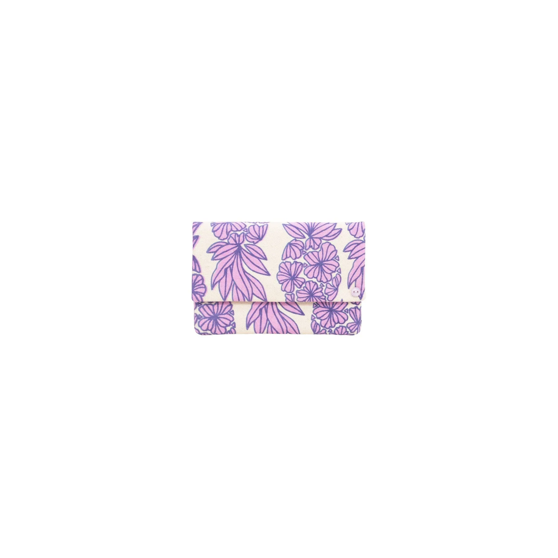 Petite Envelope Clutch • Seaflower Pineapple • Navy over Lilac