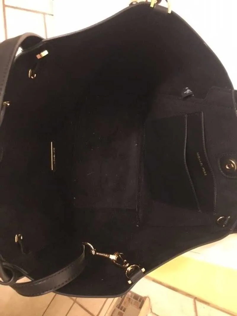 Phoebe Large Two-Tone Logo Bucket Bag