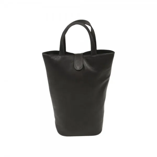 Piel Leather Double Wine Tote Assorted Colors