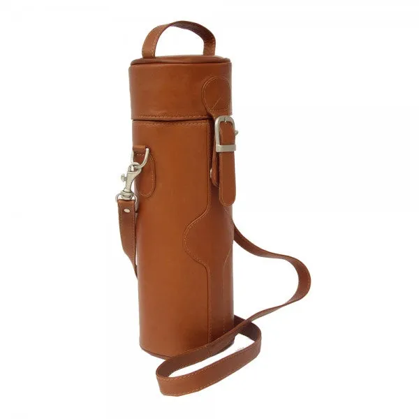 Piel Leather Single Deluxe Wine Carrier Assorted Colors