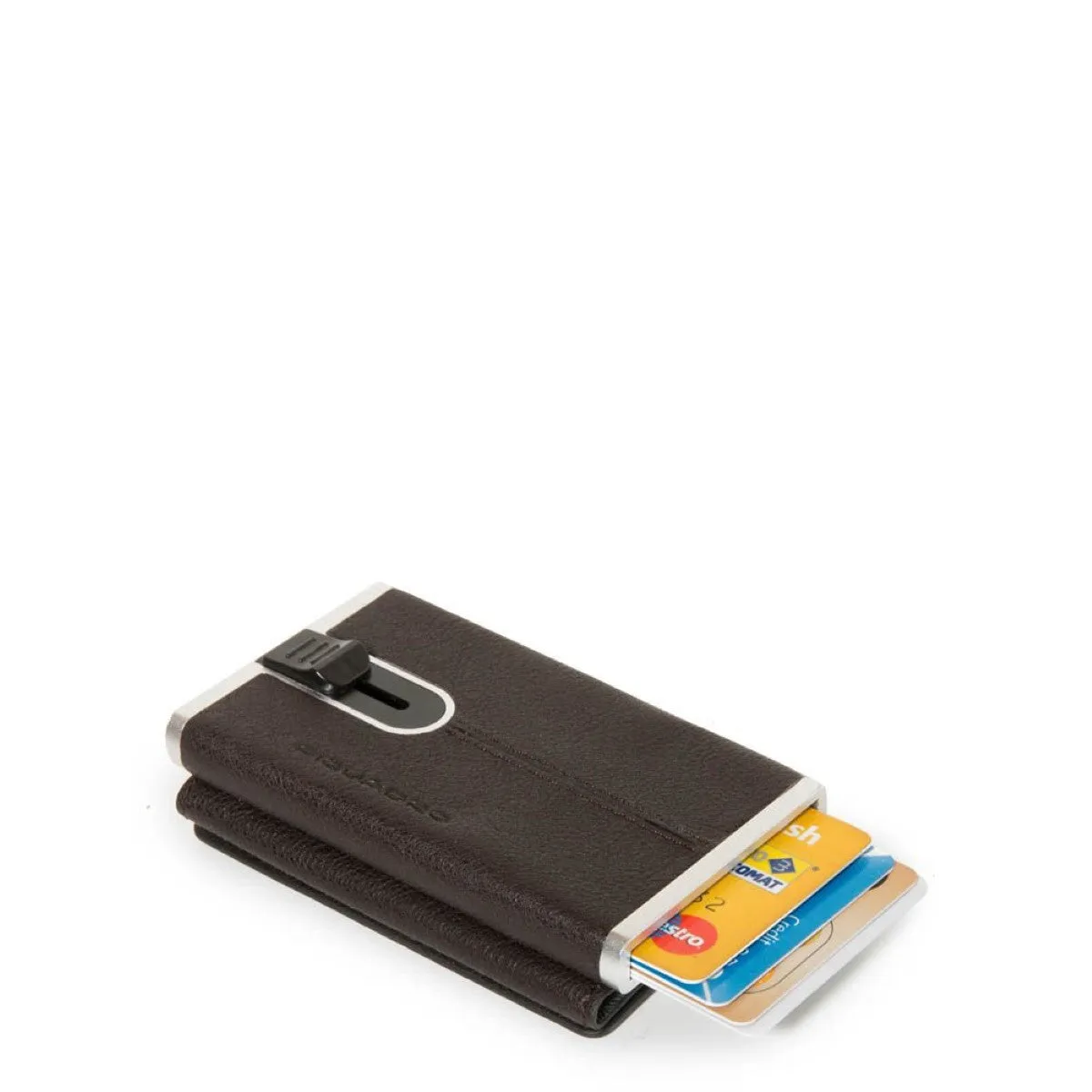 Piquadro - Portafoglio compatto Black Square - PP4891B3R - TESTA/MORO