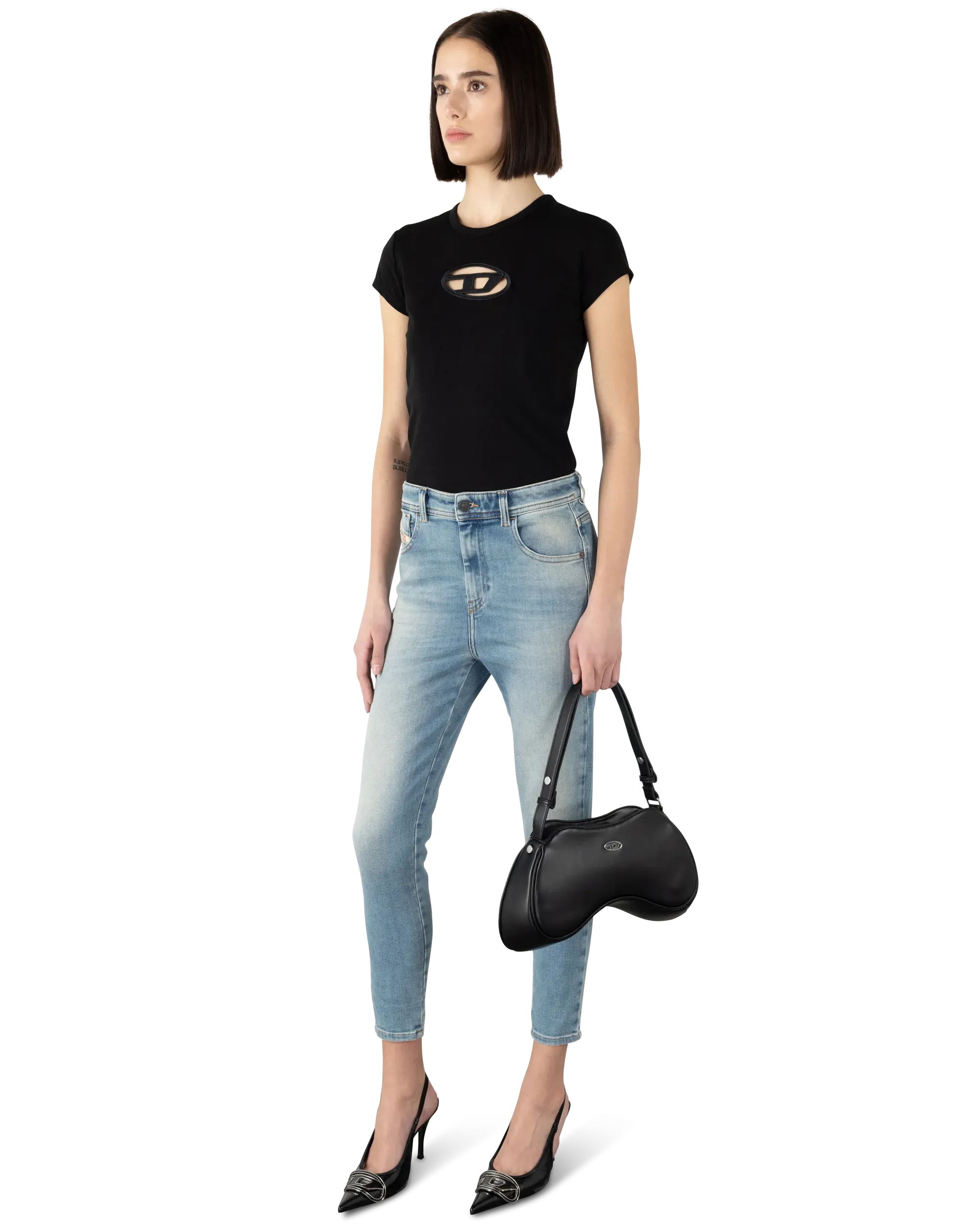 Play Two-Tone Design Shoulder Crossbody Bag