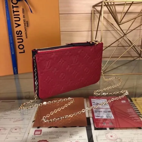 Pochette Double Zip M63919 Red
