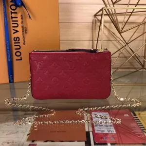 Pochette Double Zip M63919 Red