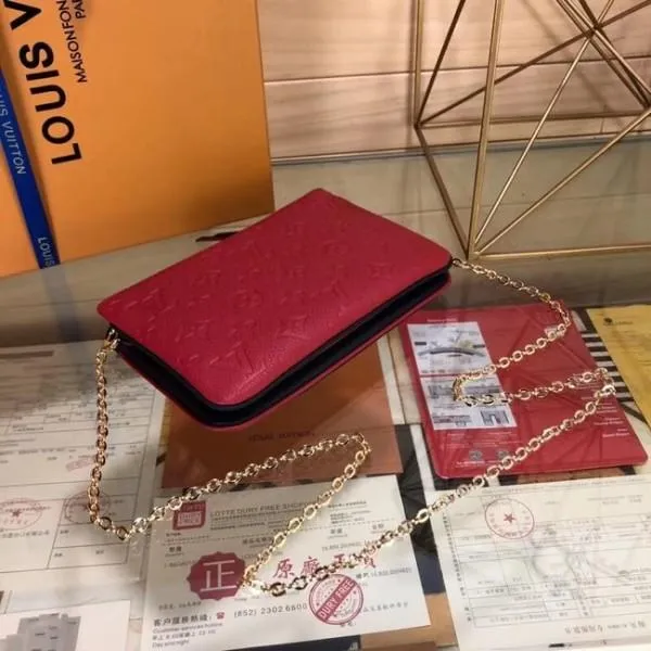 Pochette Double Zip M63919 Red