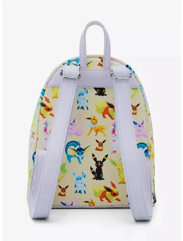 Pokemon Mini Backpack Eeveelutions Watercolor AOP Loungefly