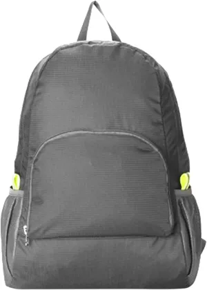 Portable Outdoor Foldable Backpack Travel Mountaineering Bag Cloth Sports Skin Bag Racing y (Grey, One Size)