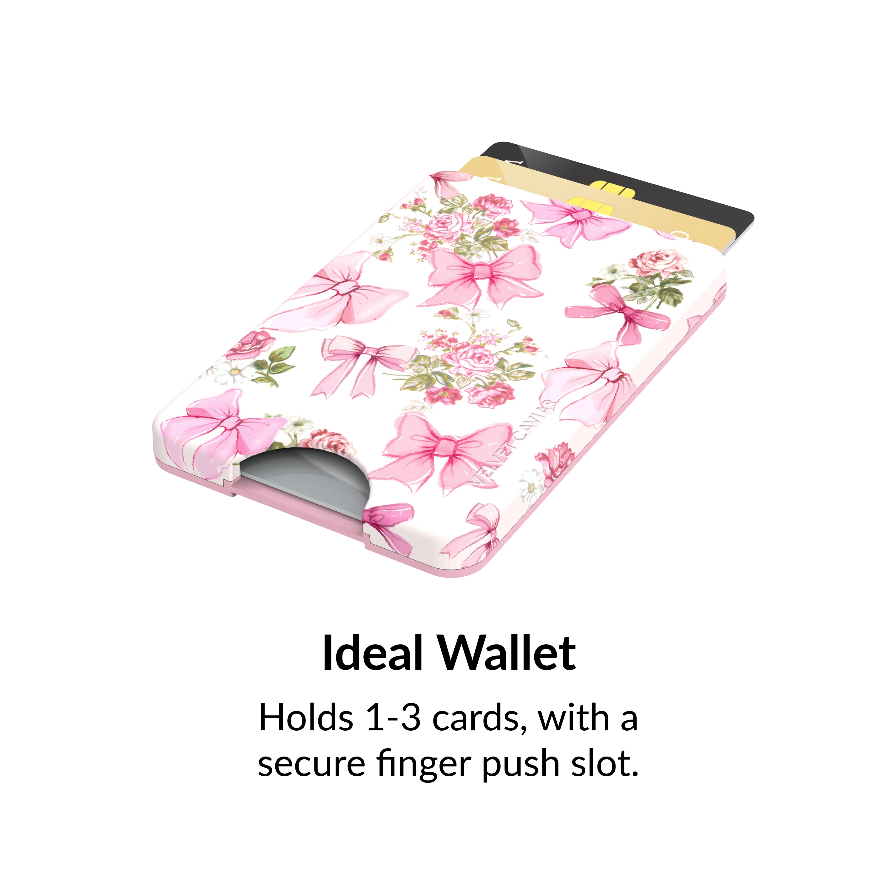Posie Pink Bow MagSafe Wallet