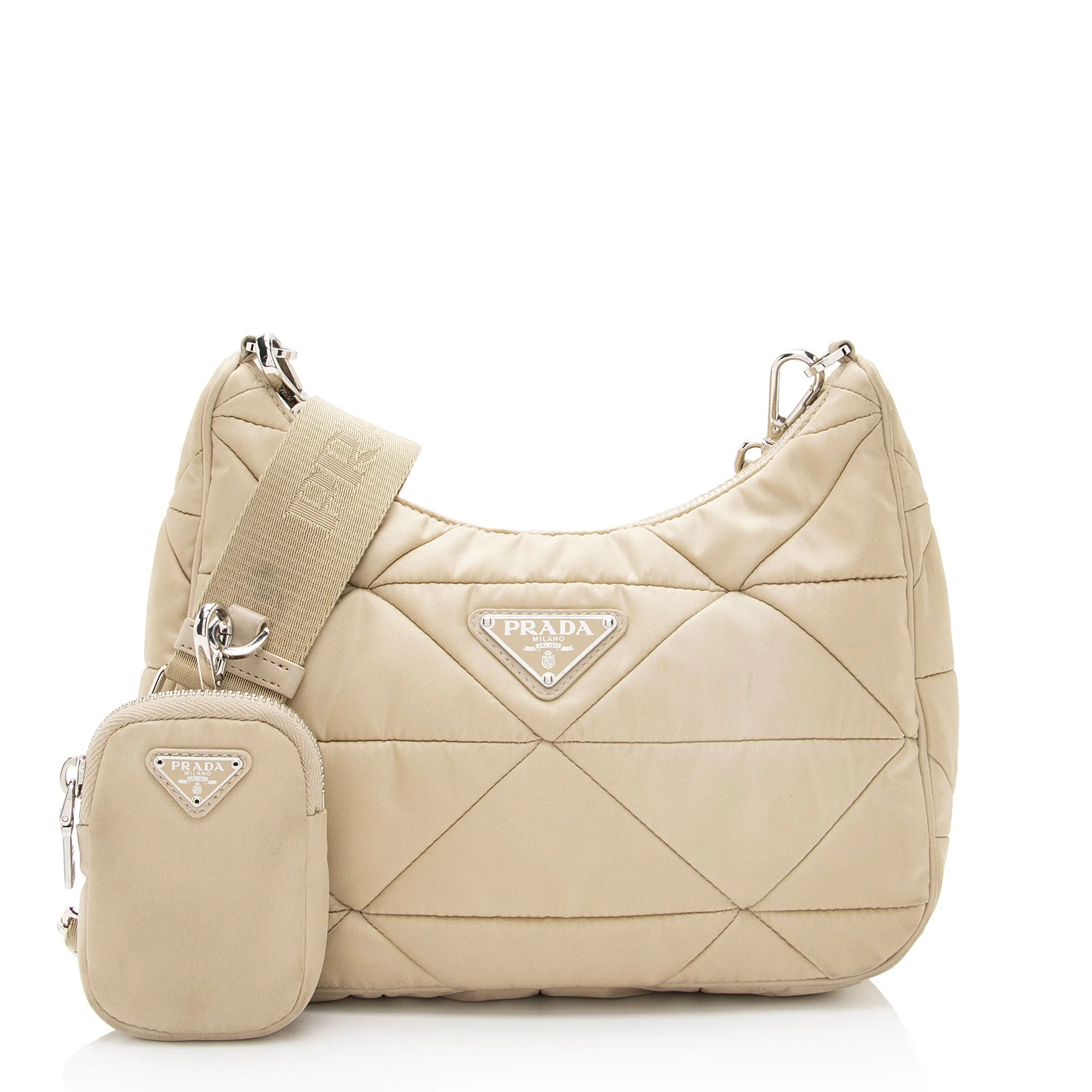 Prada Quilted Padded Re-Nylon Hobo (SHF-aLaT0R)