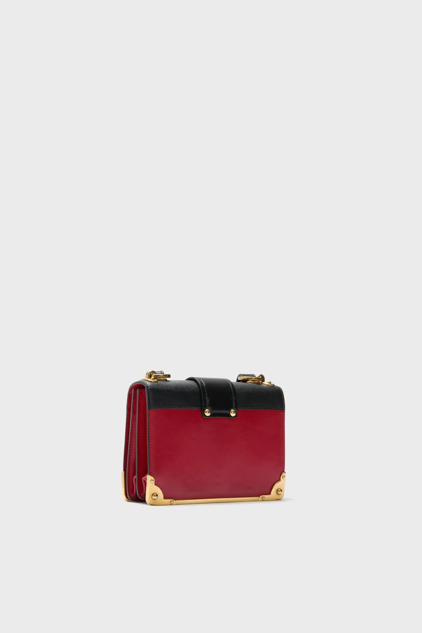 PRADA Red Cahier Crossbody Bag