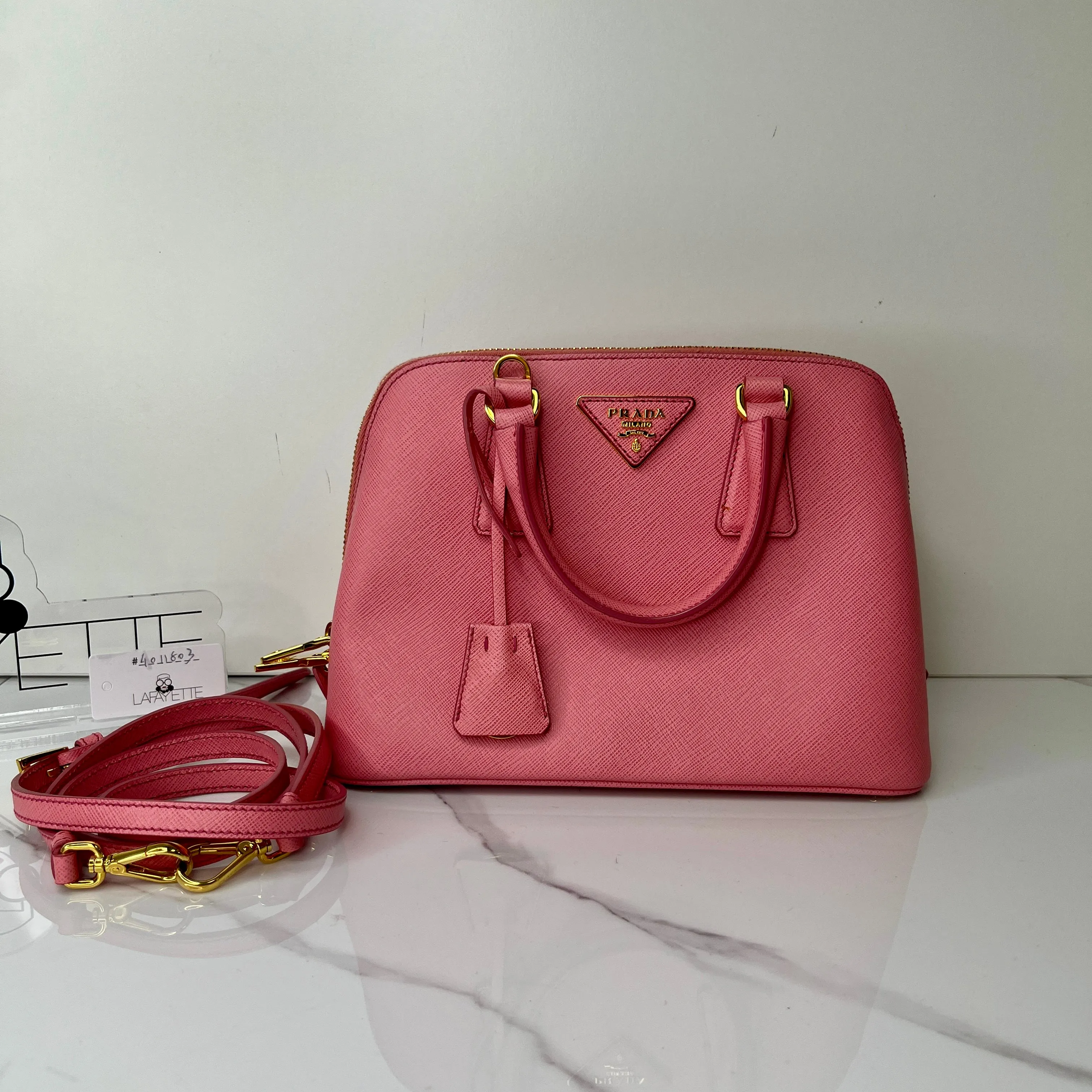 Prada Saffiano Lux Small Promenade Tote