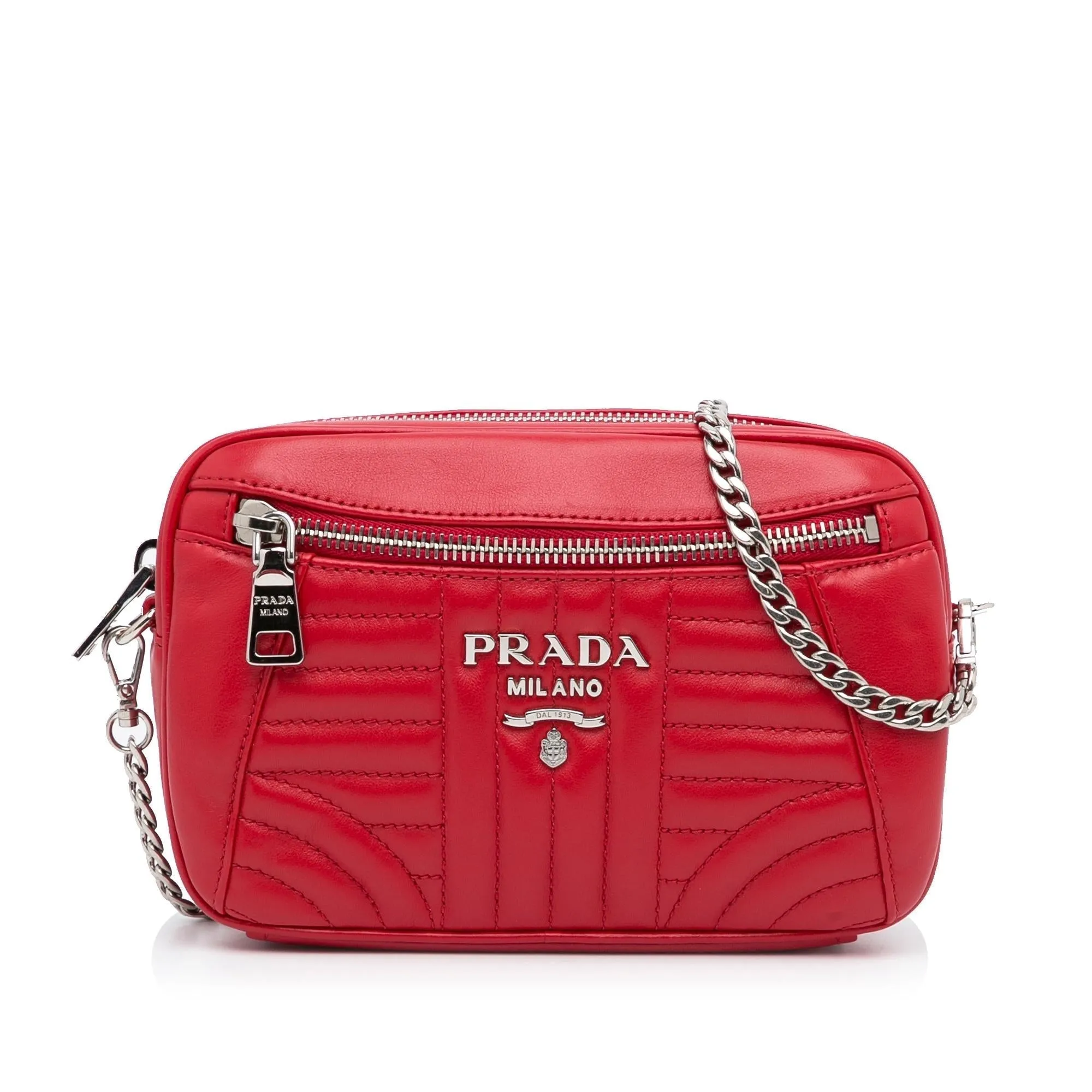 Prada Soft Calf Impunture Diagramme Waist Bag (SHG-KIhUla)