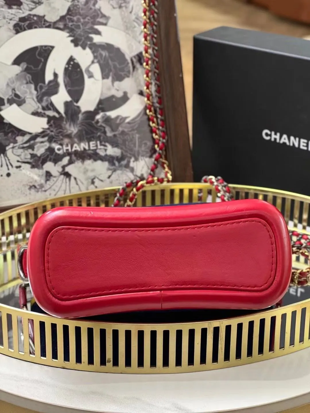 Preloved Chanel Gabrielle Bag Small Multicolor 01666