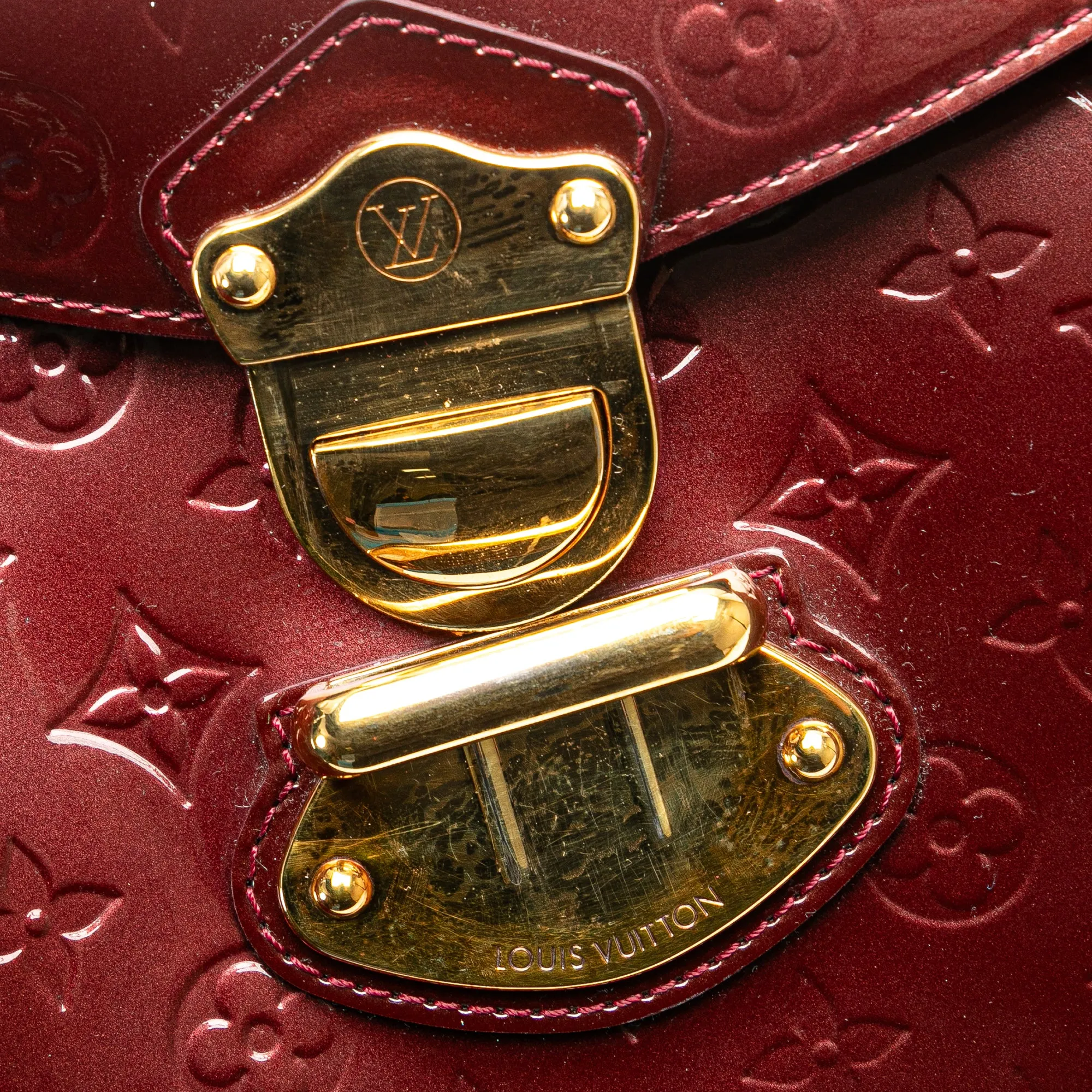 Purple Louis Vuitton Monogram Vernis Miranda Satchel
