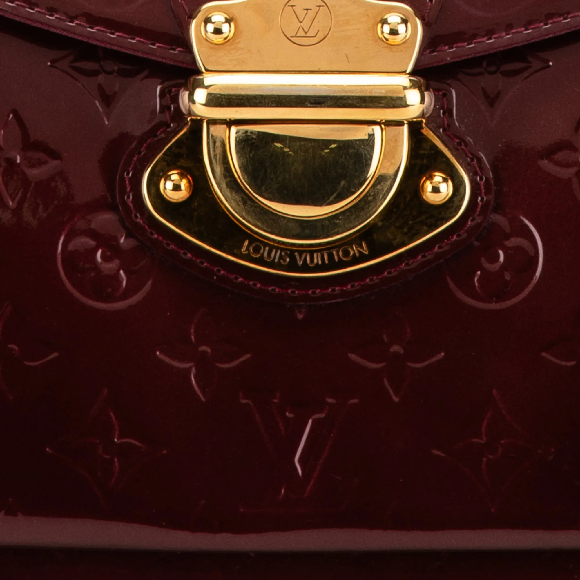 Purple Louis Vuitton Monogram Vernis Miranda Satchel