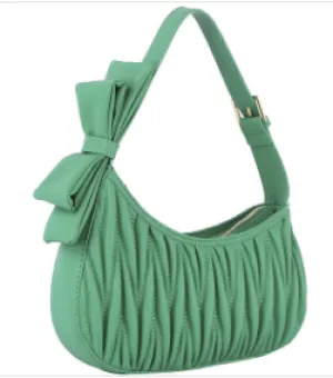 QUILTED BOW SHOULDER BOW