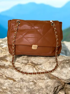 Quilted Luxe Chain Shoulder Bag