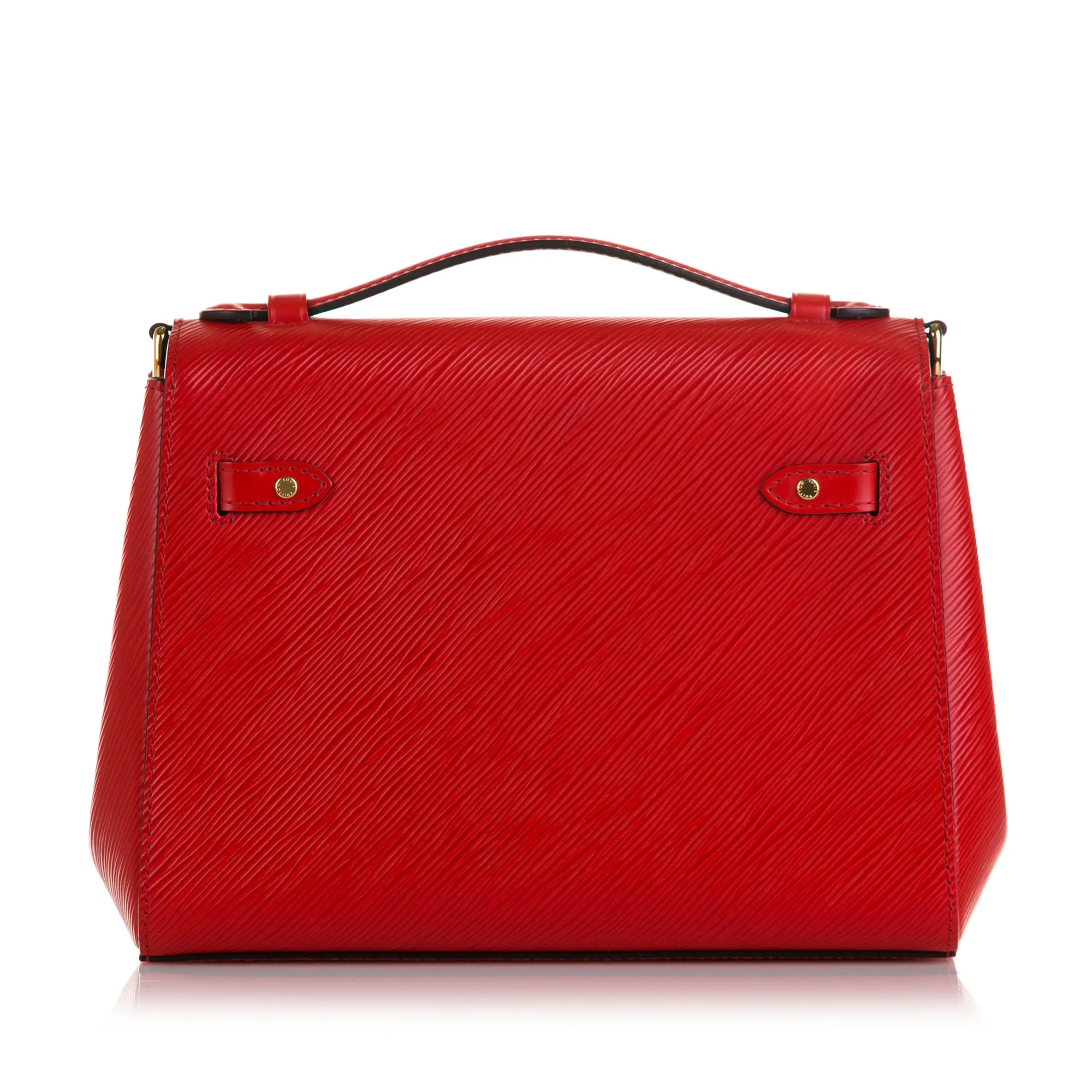 Red Louis Vuitton Epi Boccador Satchel