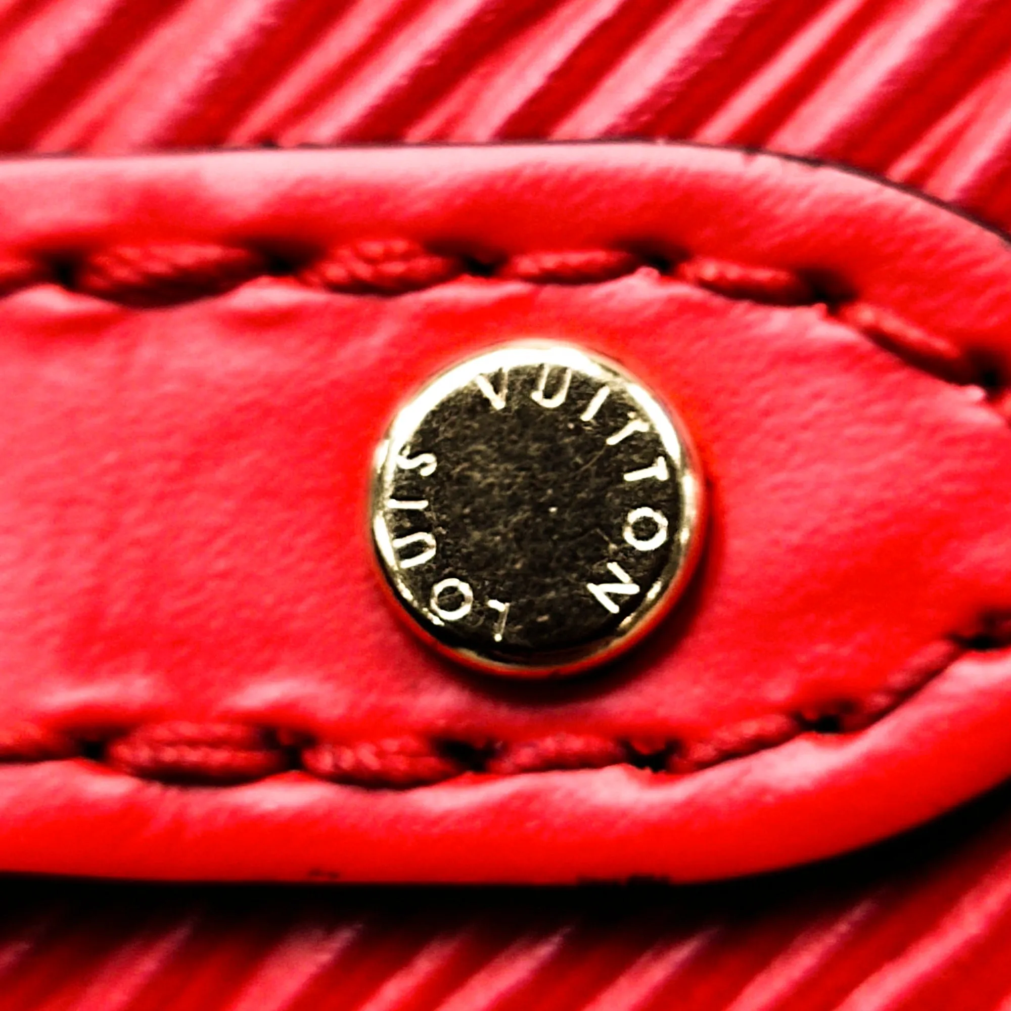 Red Louis Vuitton Epi Boccador Satchel