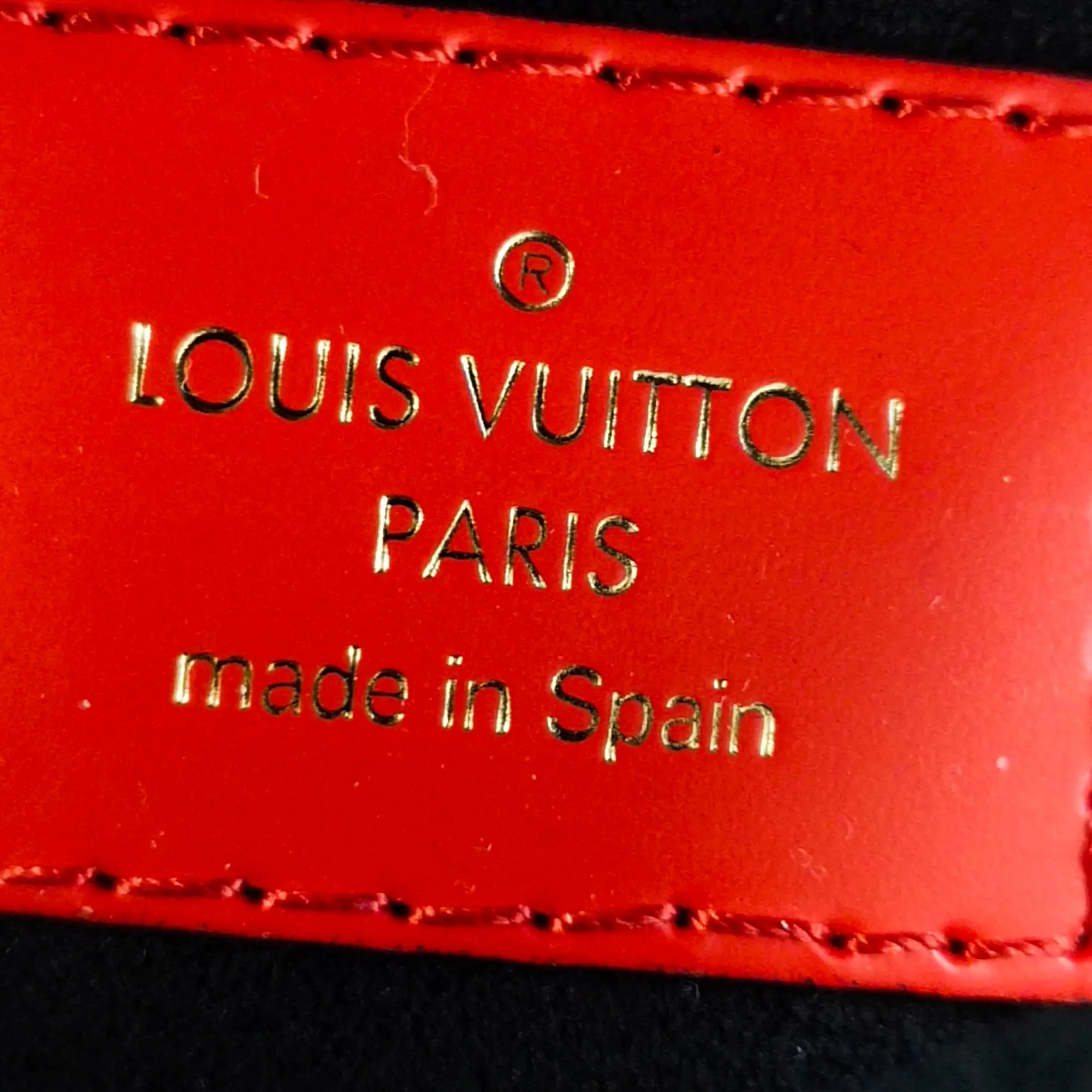 Red Louis Vuitton Epi Boccador Satchel