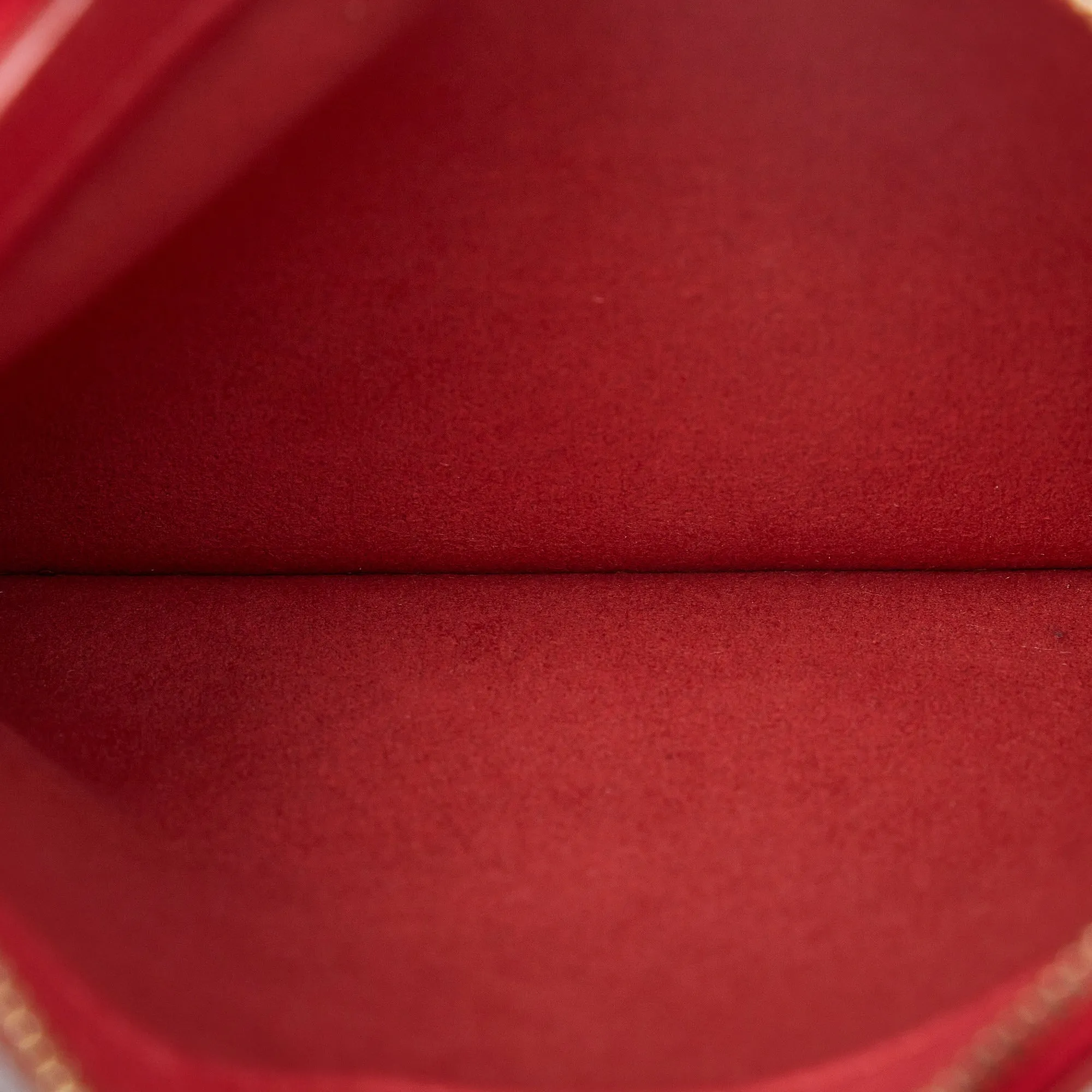 Red Louis Vuitton x Sofia Coppola Flore Perforated Noe Bucket Bag