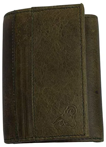 RFID Genuine Leather Trifold Badge Holder Wallet Police Badge Holder USA Series