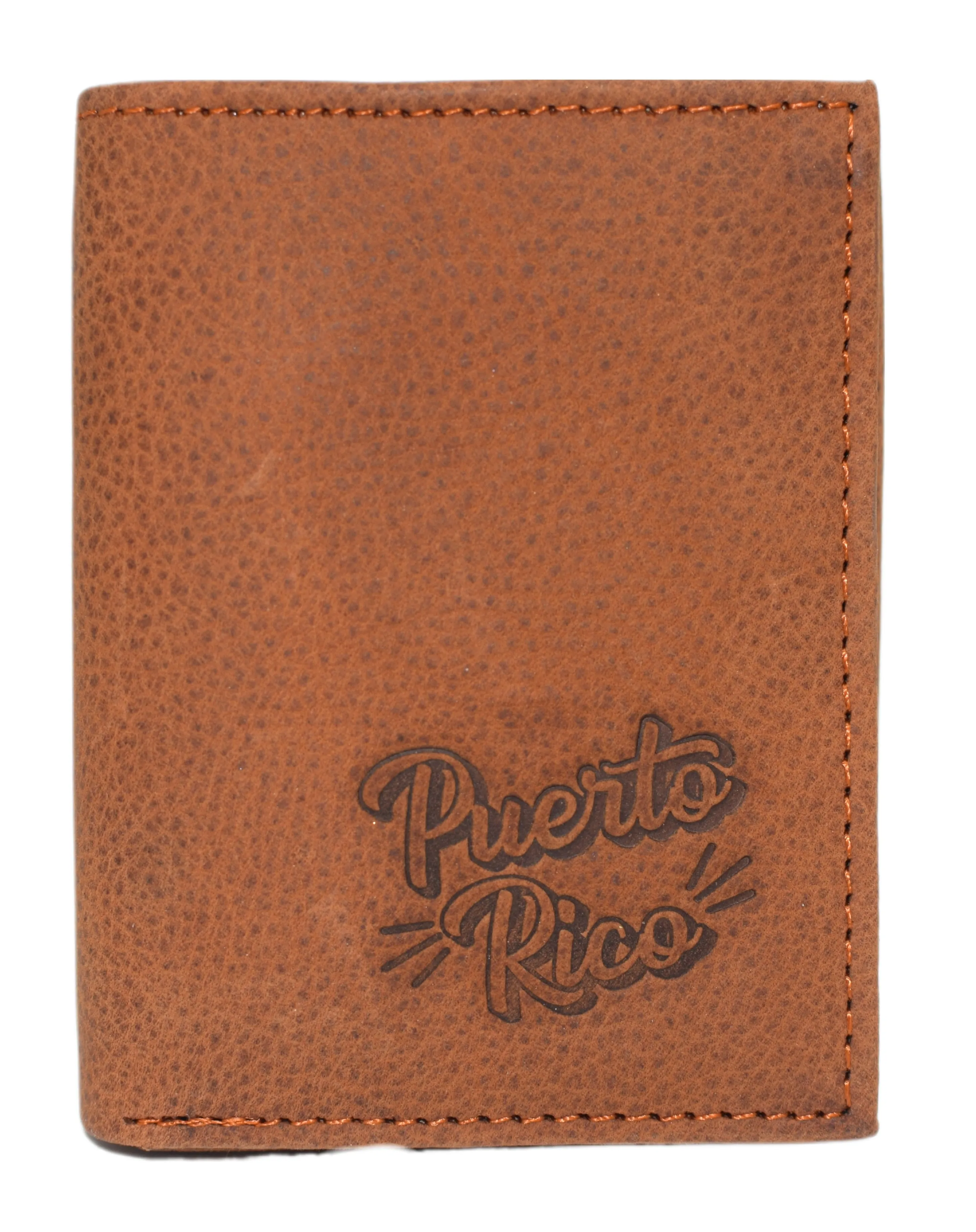 RFID45NUTN Real Leather Men's RFID Blocking Trifold Wallet with Outside ID Window Logo Gift Wallets for Men