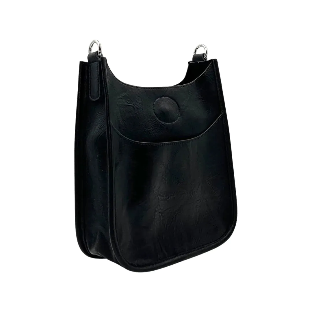 Rockstar Studded Messenger with Silver Hardware