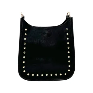 Rockstar Studded Messenger with Silver Hardware