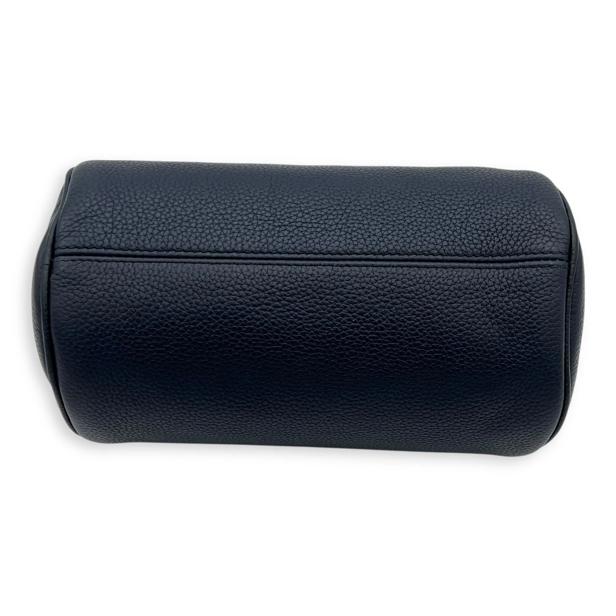 Roller Crossbody Bag Blue in Calfskin, Silver hardware