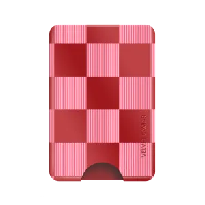 Rose Vibe Checkered Magsafe Wallet