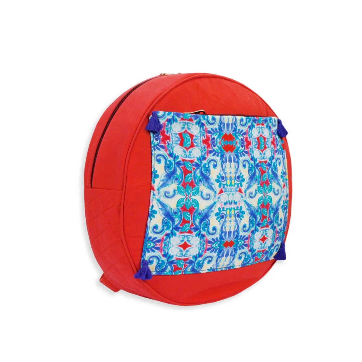 Round Red Backpack
