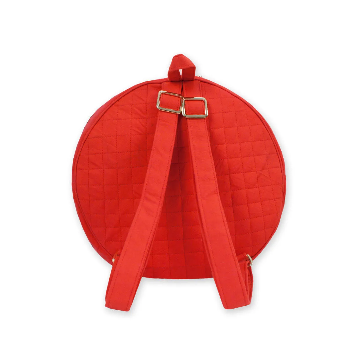 Round Red Backpack