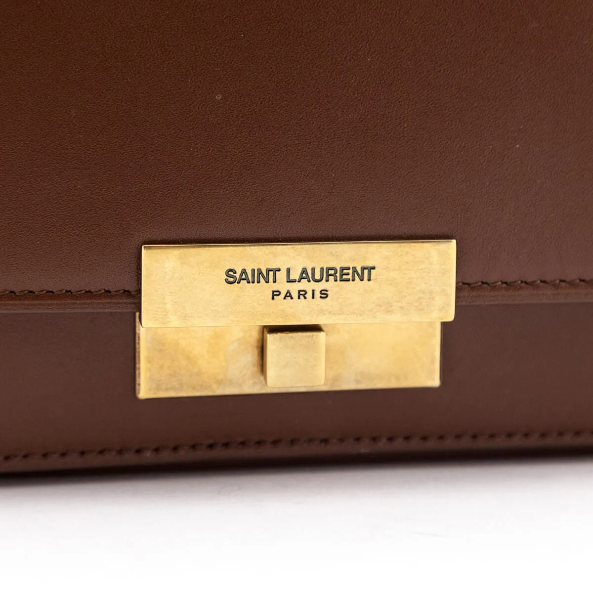 Saint Laurent Brown Smooth Calfskin Betty Satchel