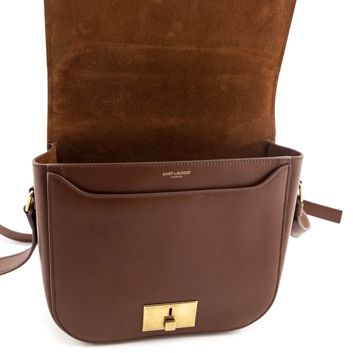 Saint Laurent Brown Smooth Calfskin Betty Satchel
