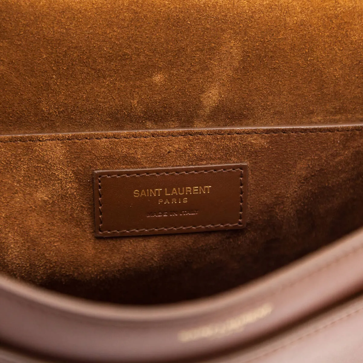 Saint Laurent Brown Smooth Calfskin Betty Satchel