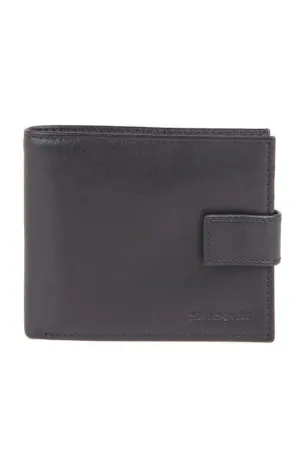 SAMSONITE LEATHER WALLETS WALLET WITH COIN PURSE BLACK