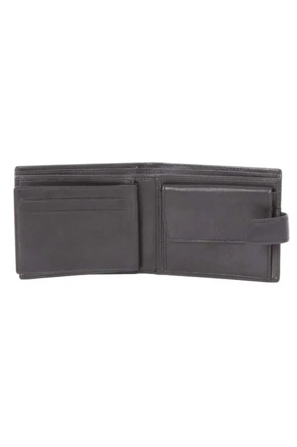 SAMSONITE LEATHER WALLETS WALLET WITH COIN PURSE BLACK