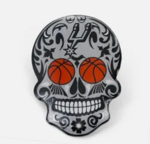San Antonio Spurs Sugar Skull Lapel Pin