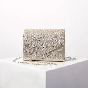 sd-hk Envelope Purse Formal Sequin Evening Bag for Cocktail Prom Party