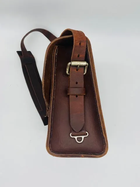 Seasoned No. 4311 - Standard Scotch Grunge Leather Satchel with Rear Insert