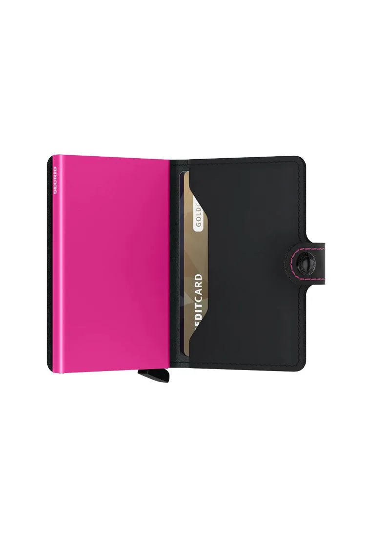 Secrid Miniwallet Matte Black Fuschia