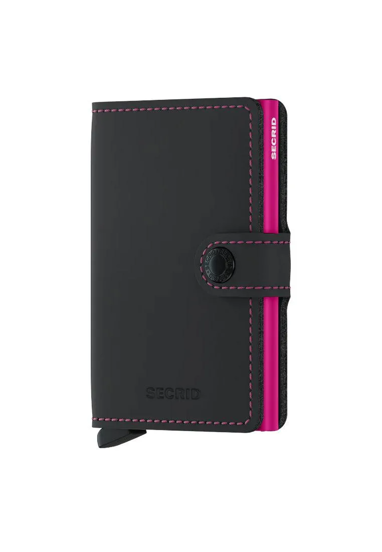 Secrid Miniwallet Matte Black Fuschia