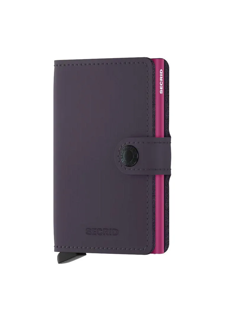 Secrid Miniwallet Matte Dark Purple Fuchsia