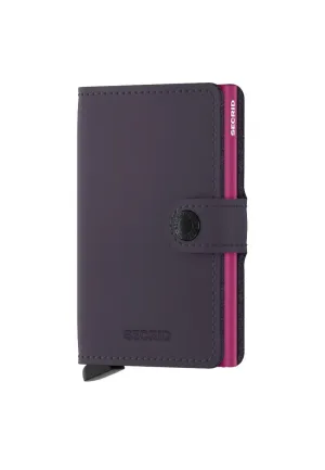 Secrid Miniwallet Matte Dark Purple Fuchsia