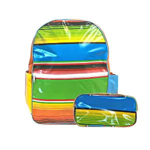 Serape Backpack w/ Pencil Case