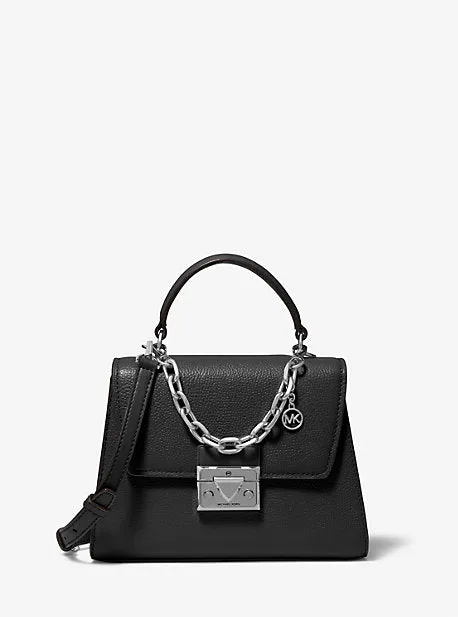 Serena Small Pebbled Leather Satchel