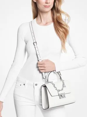 Serena Small Pebbled Leather Satchel
