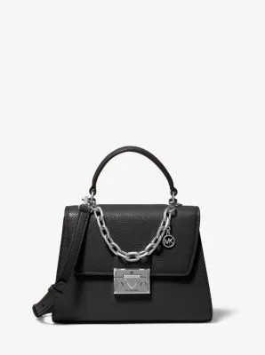 Serena Small Pebbled Leather Satchel