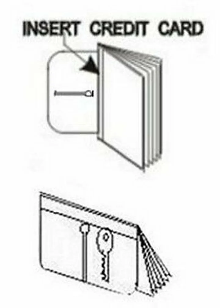 Set of 2 Heavy Duty Vinyl 6 Pages Insert with Key Pages for Bifold or Trifolds Wallet Made in USA